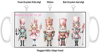 Mugg - Jul - Nötknäpparen Pastell Pojke - 2 motiv