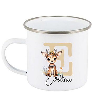 Mugg - Bokstav - Boho Djur - Flera motiv