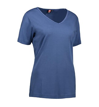 T-shirt 0506 interlock V-ringad DAM - flera färger