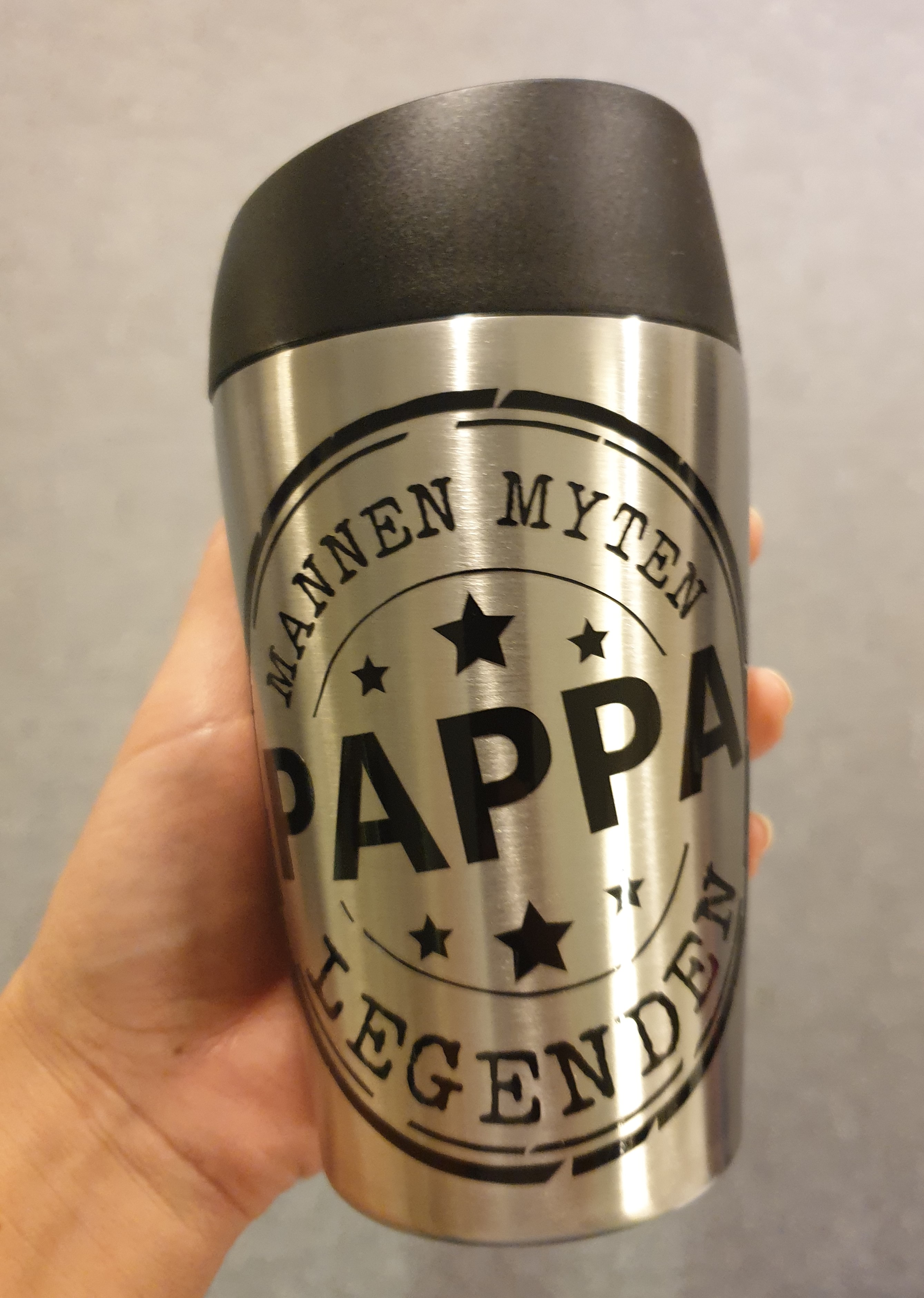 Bilmugg - Pappa mannen, myten, legenden - svart/silver/guld - 5