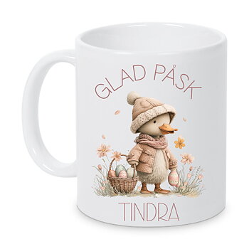 Mugg - Påsk - Anka beige - 3 motiv