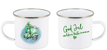 Mugg - Jul - Moped grön