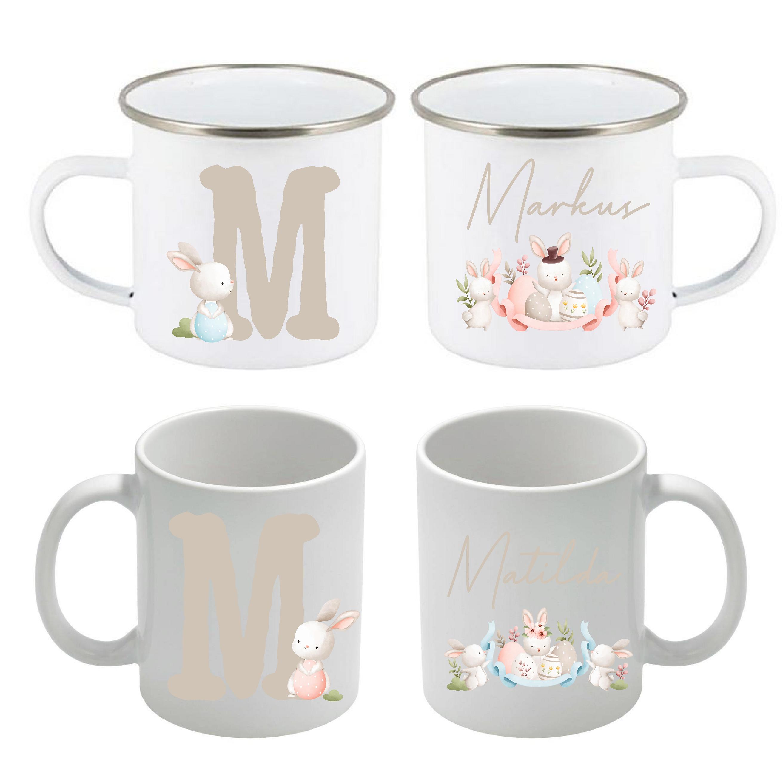 Mugg - Påsk - Bokstav - Kanin