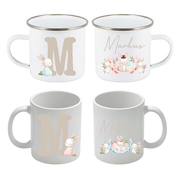 Mugg - Påsk - Bokstav - Kanin