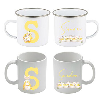 Mugg - Påsk - Bokstav - Kyckling