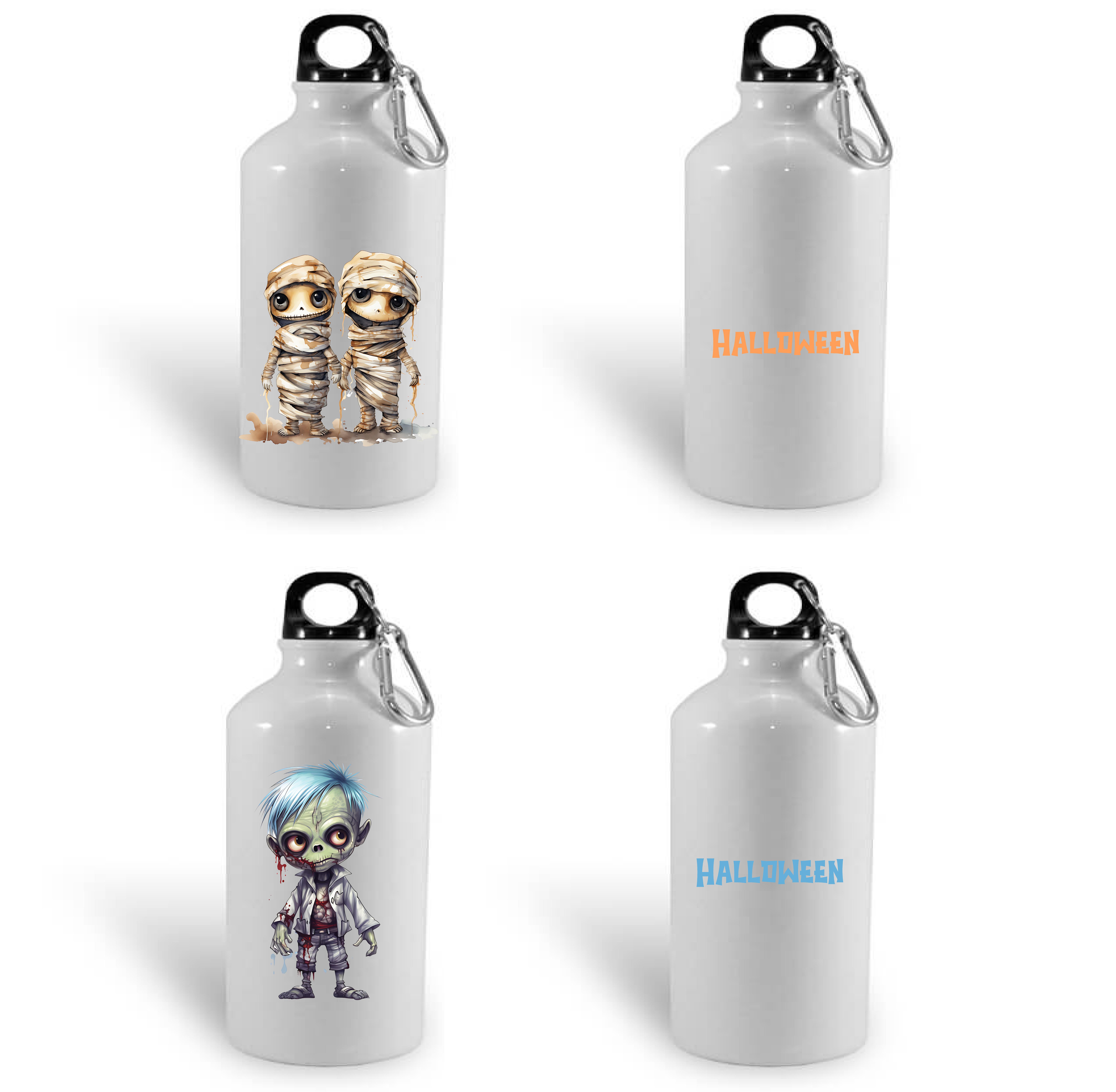 Vattenflaska - Halloween - Figurer - Flera motiv - 2