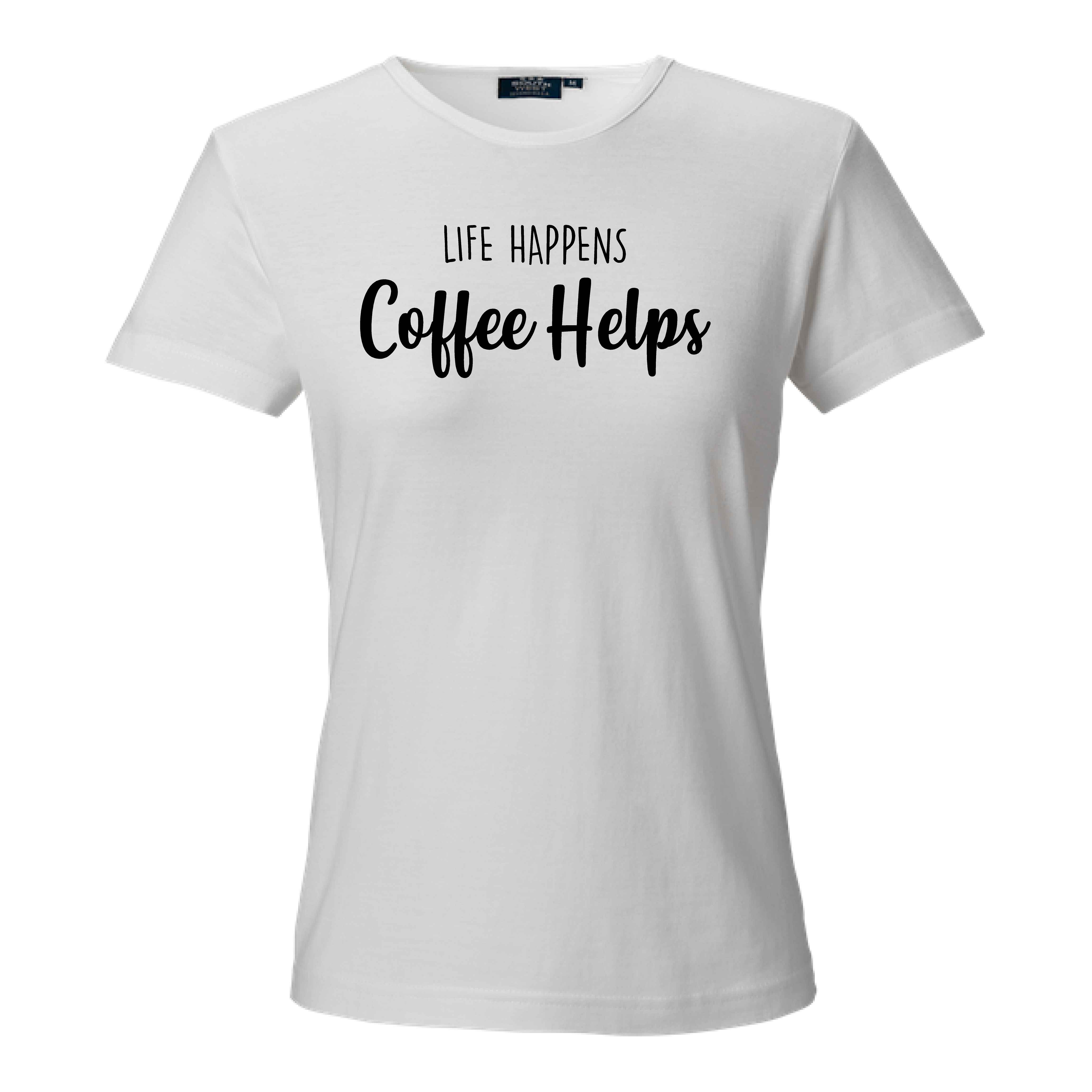 T-shirt Coffee helps