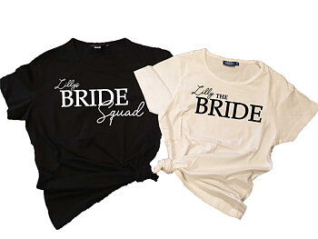 T-shirt The Bride/BrideSquad