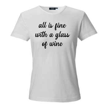 T-shirt Fine with a glass of wine