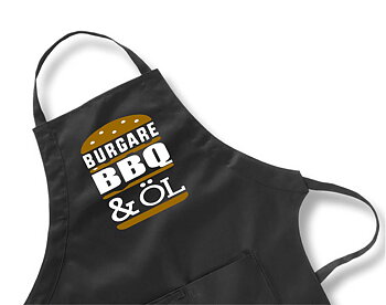1: Förkläde Burgare, BBQ & ÖL