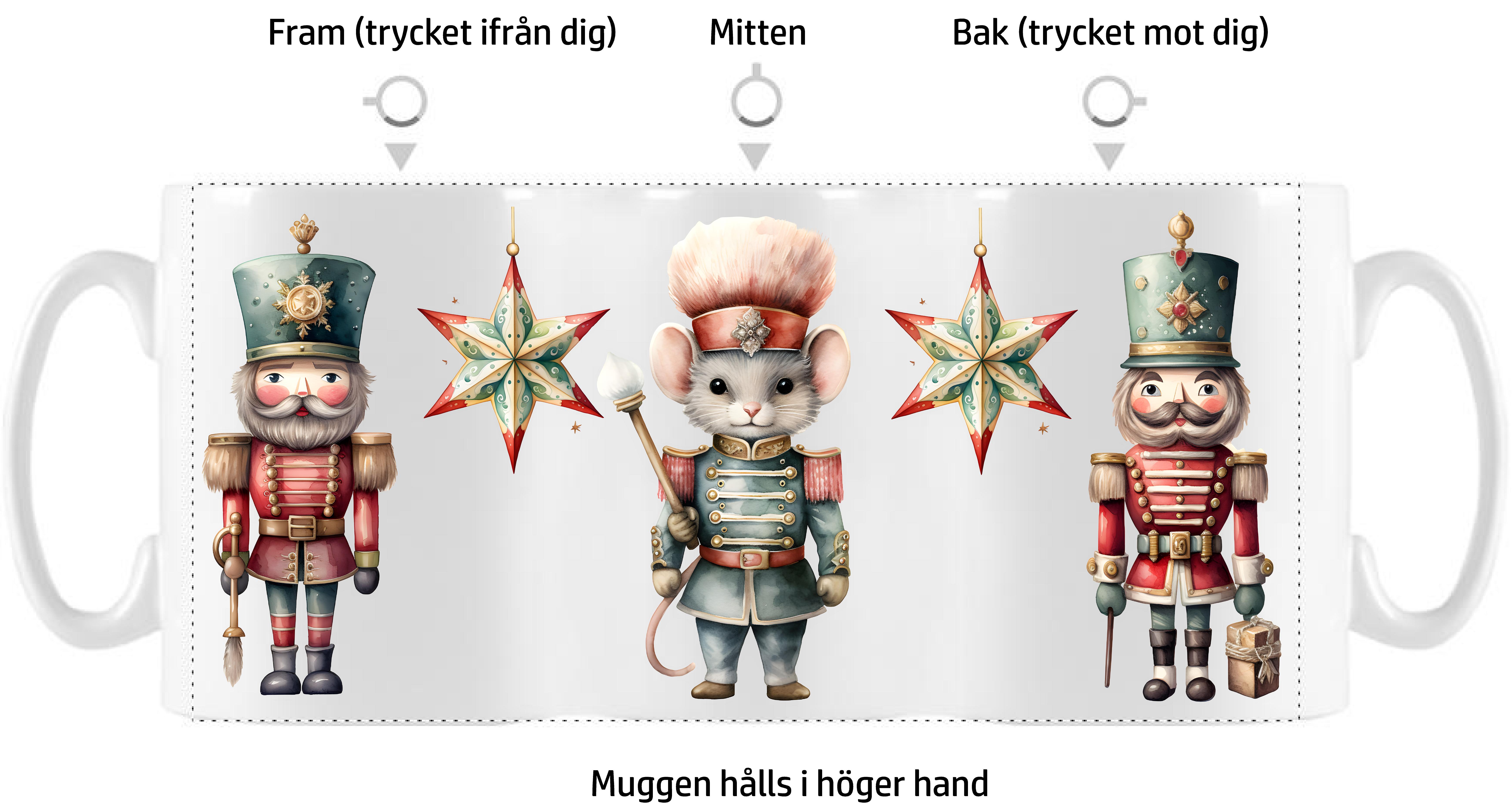 Mugg - Jul - Nötknäpparen Mus - 2 motiv