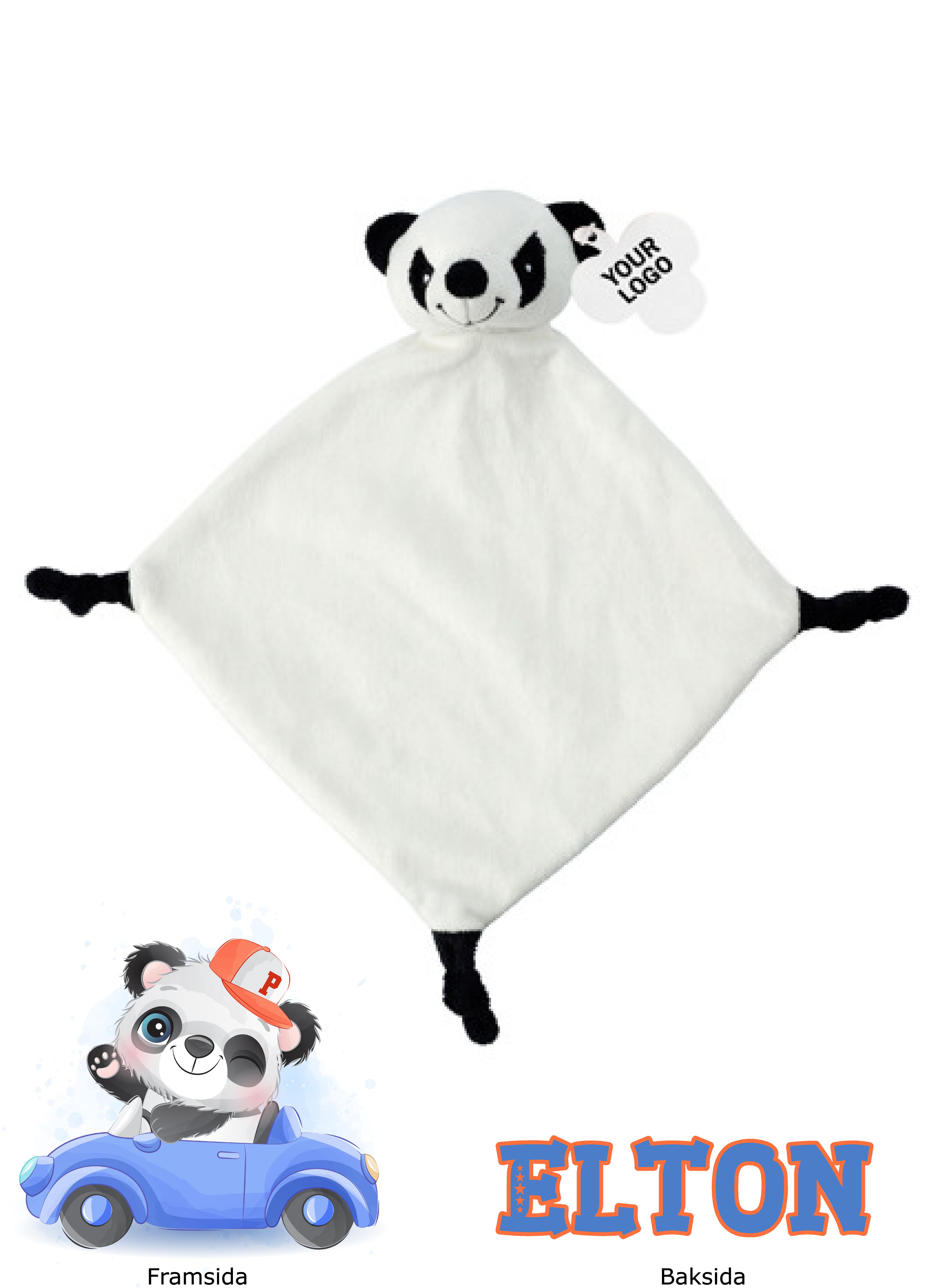 Snuttefilt Panda i bil - 3
