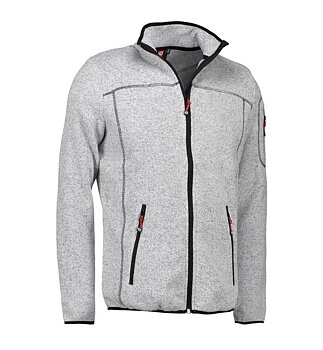 Fleececardigan stickad 0852