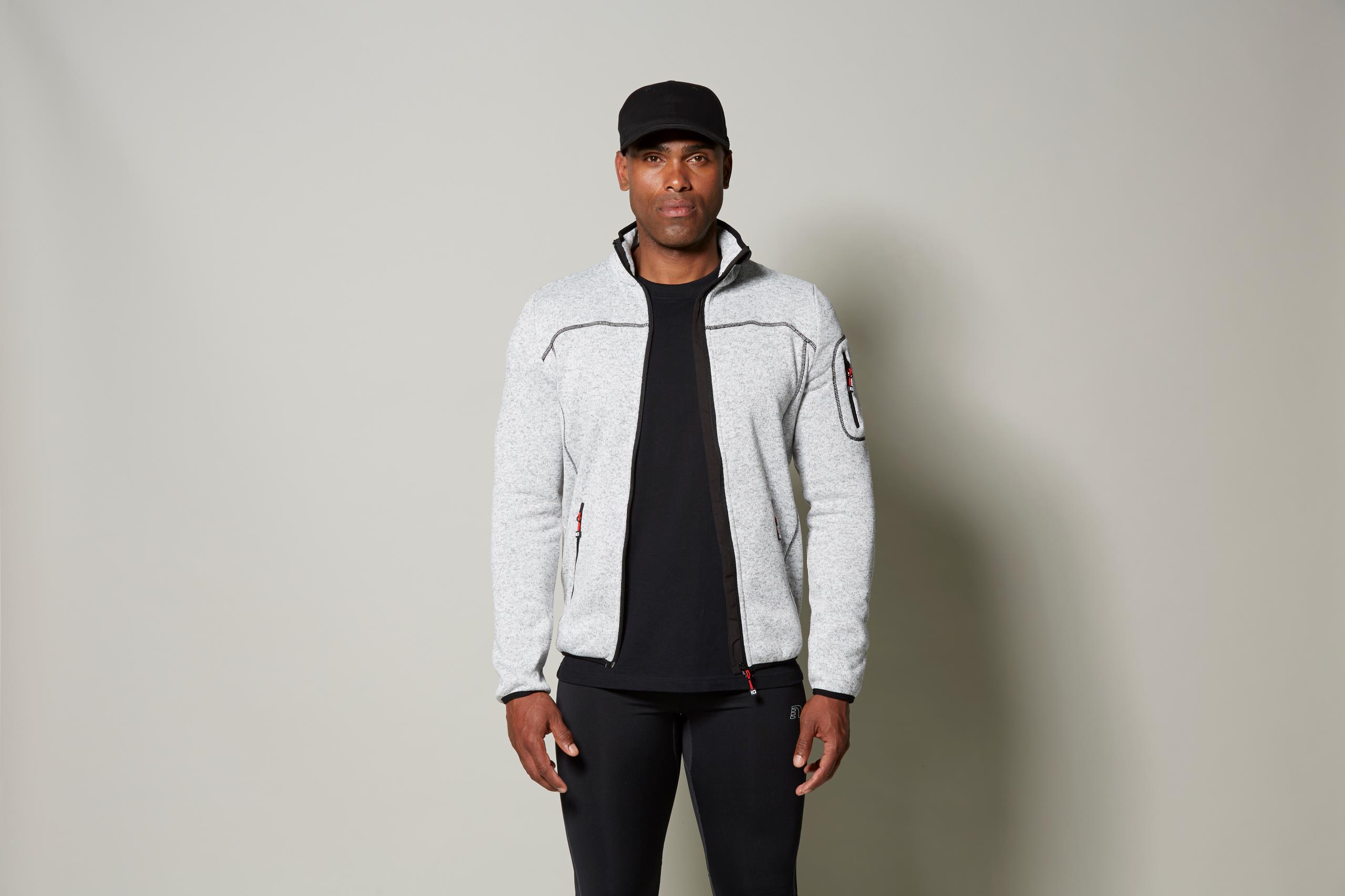 Fleececardigan stickad 0852 - 4
