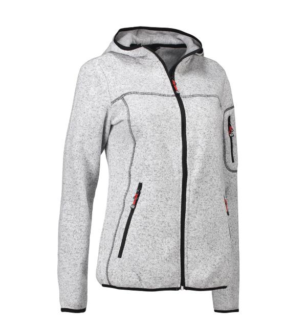 Fleececardigan stickad 0853 DAM