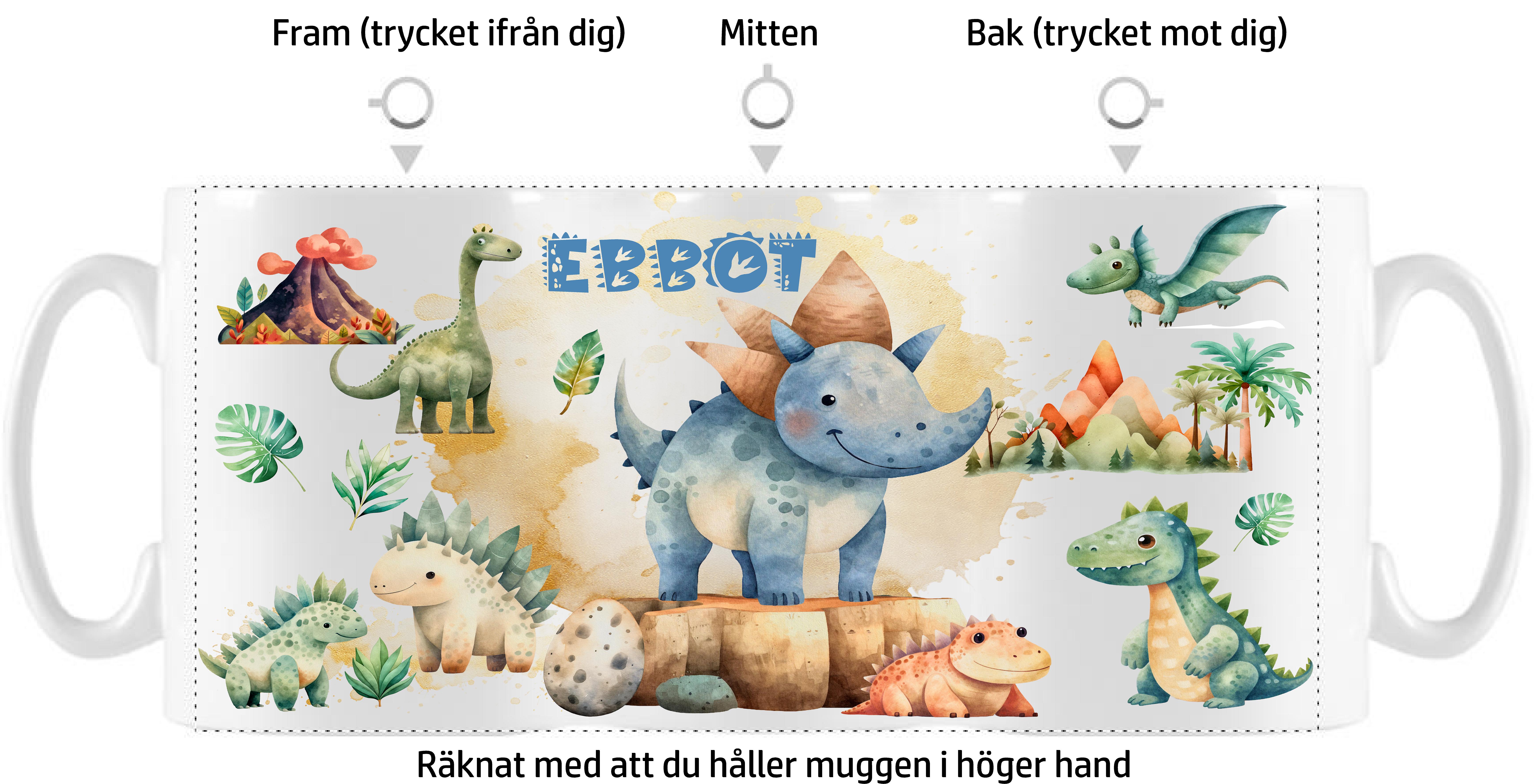 Mugg - Dinosaurier - Flera motiv - 2