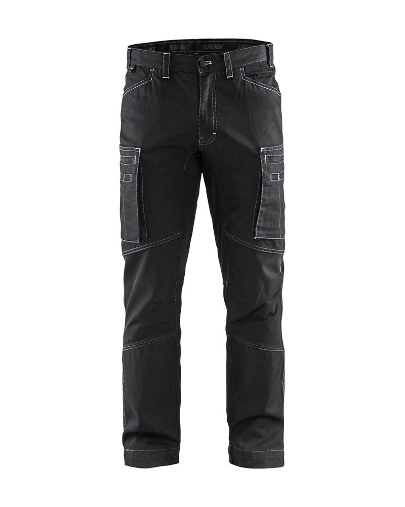 Servicebyxa stretch 1459 denim - flera färger  - 6