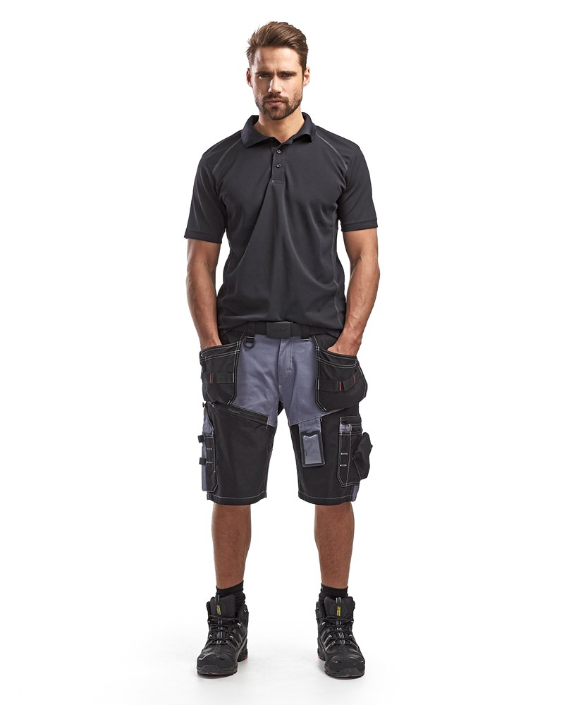Hantverksshorts X1500 grå/svart - 2