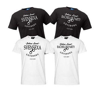 T-shirt Svensexa/Bachelor party