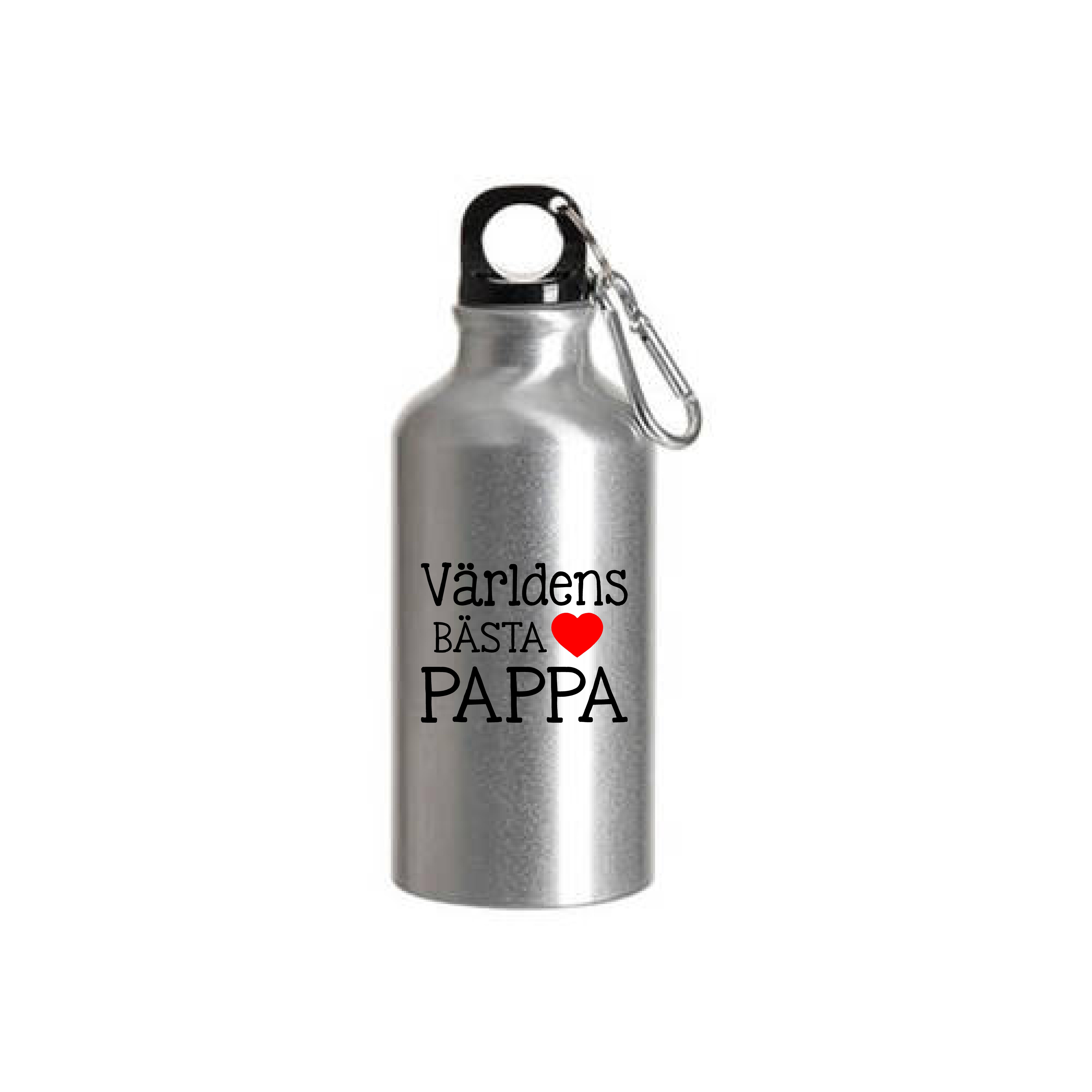 Vattenflaska - Världens bästa pappa - hjärta - 2