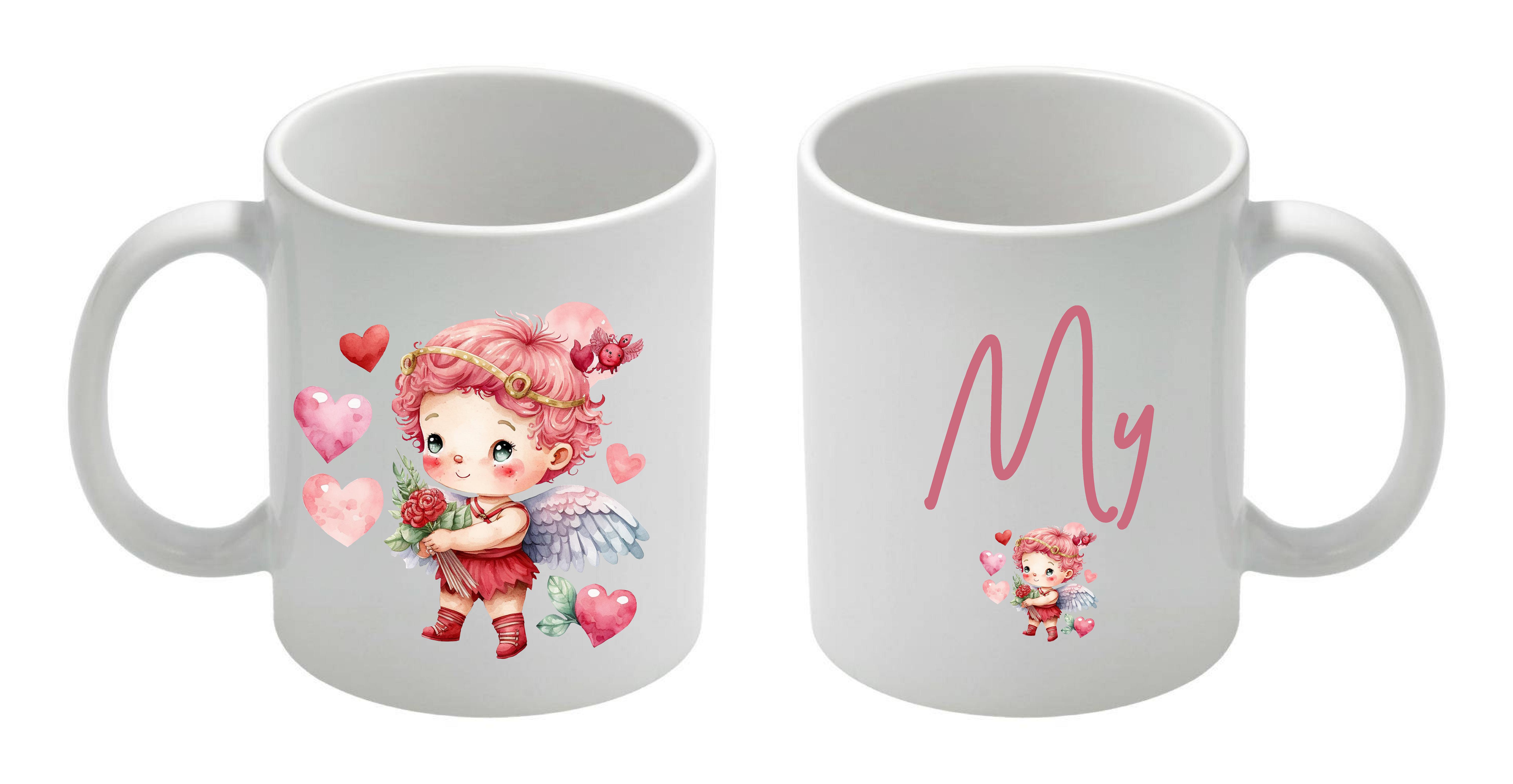 Mugg - Fe Cupid-flicka - rosa - 2