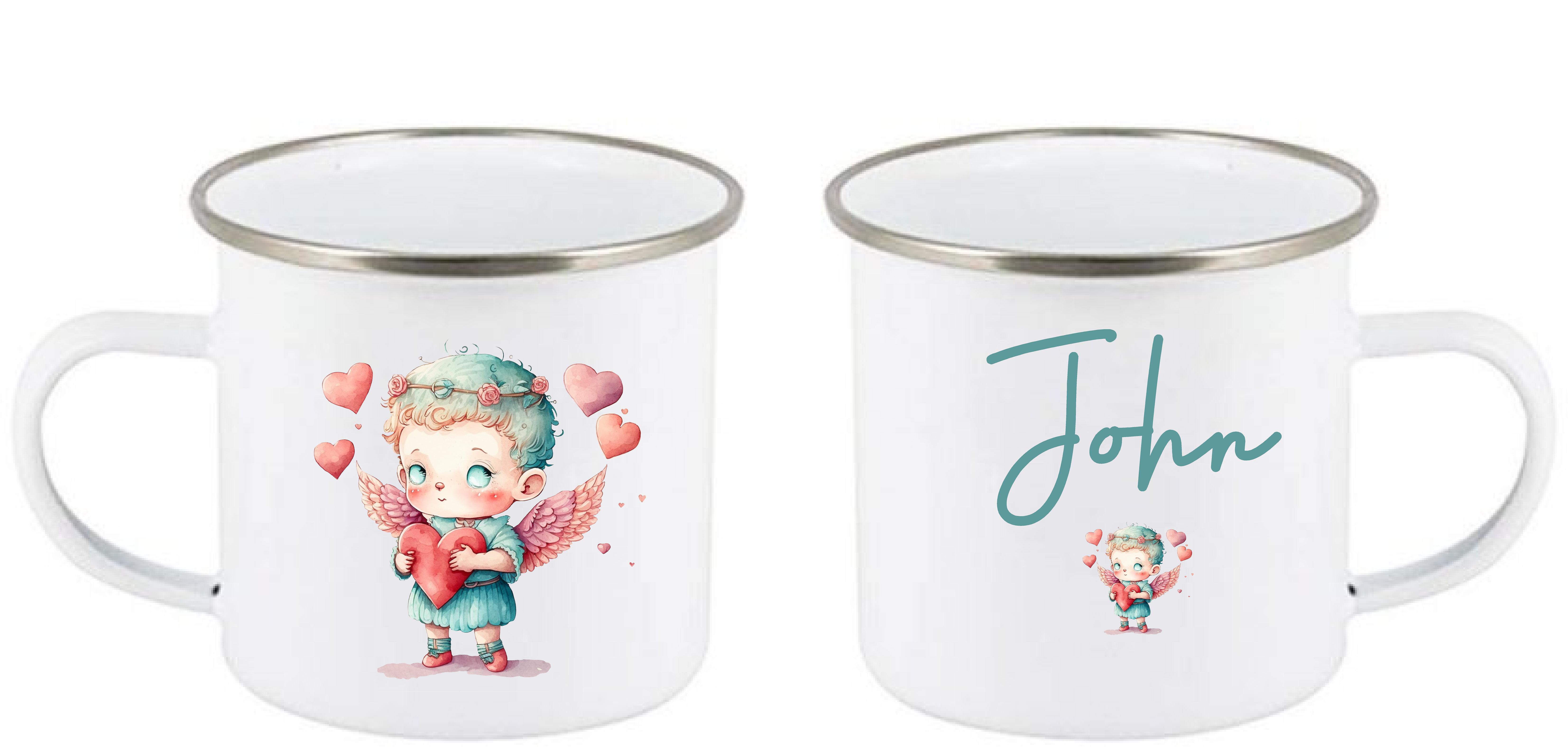 Mugg - Fe Cupid-pojke - blå