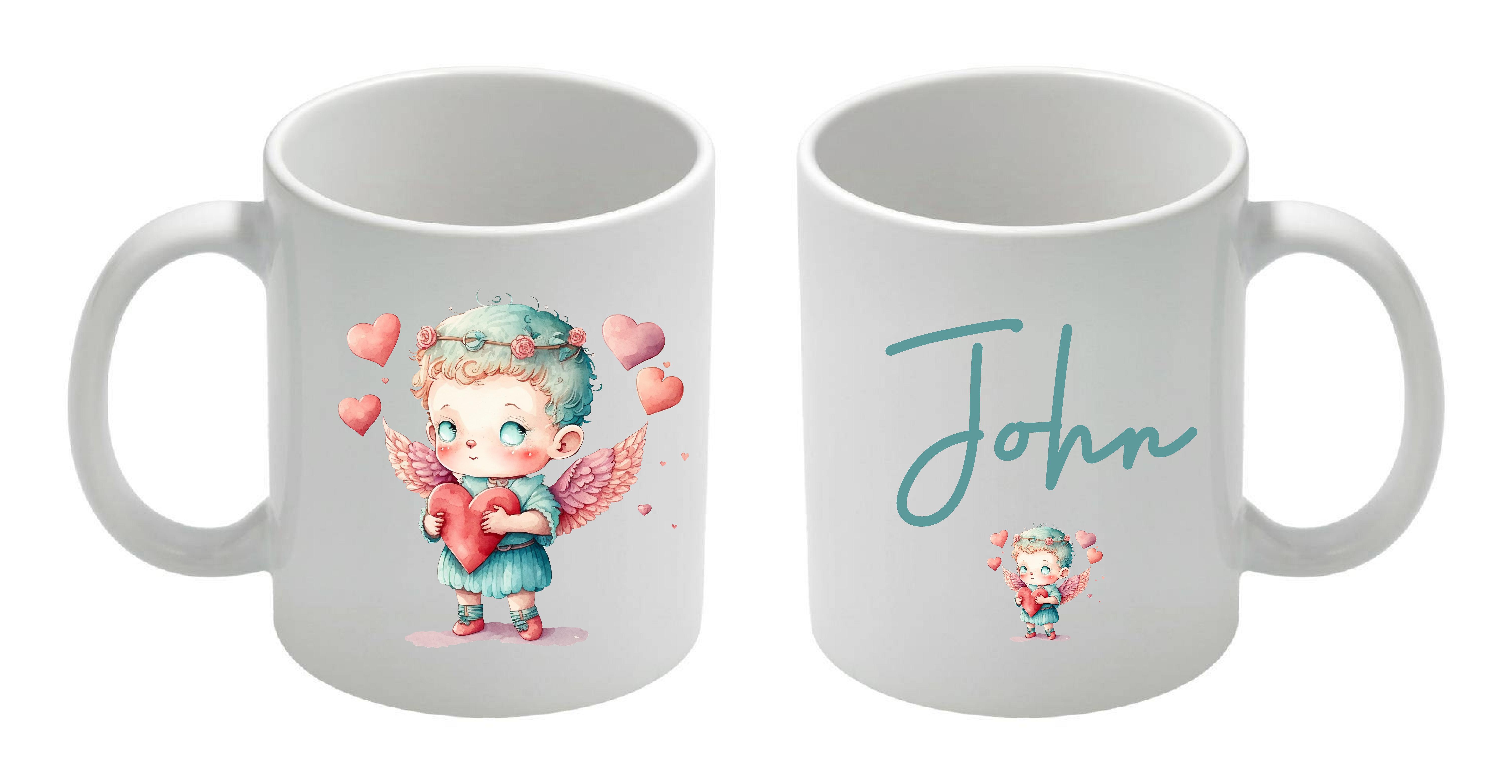 Mugg - Fe Cupid-pojke - blå - 2