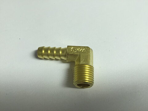 Bränsleanslutning vinklad 8mm
