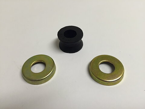 Gummifjäder/fångbrickor 8st sats