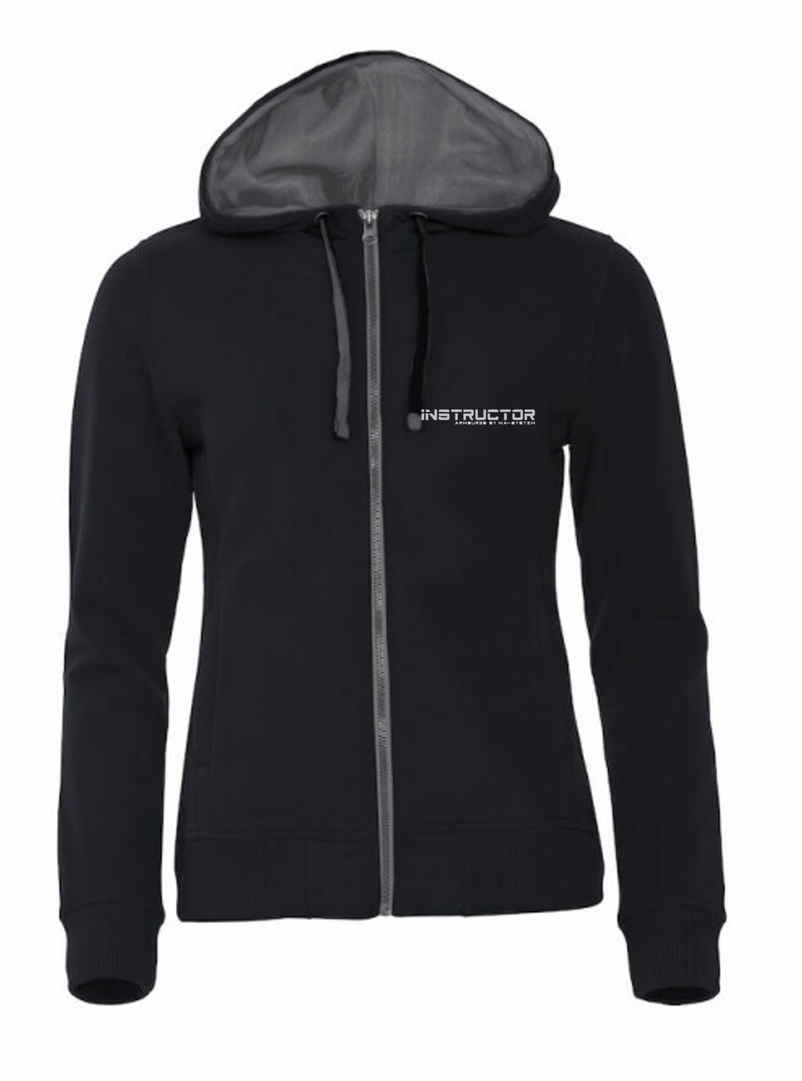 Hoody Full zip - women - INSTRUCTOR  -  Svart