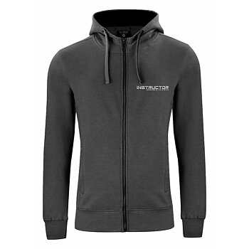 Hoody Full zip - unisex - INSTRUCTOR  -  Grå