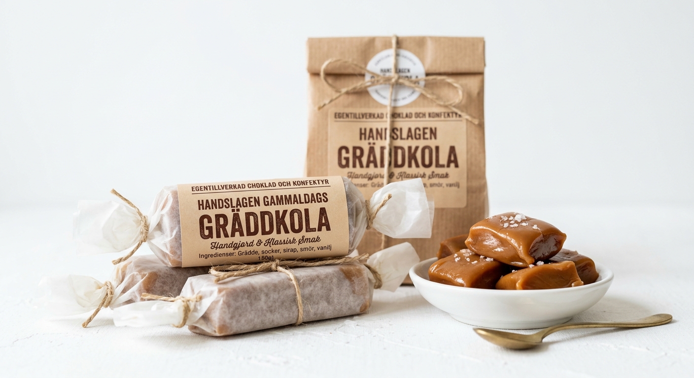 Handslagen Gammaldags Gräddkola