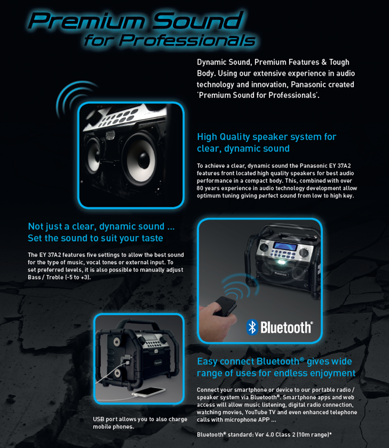 Panasonic byggradio med bluetooth - 2