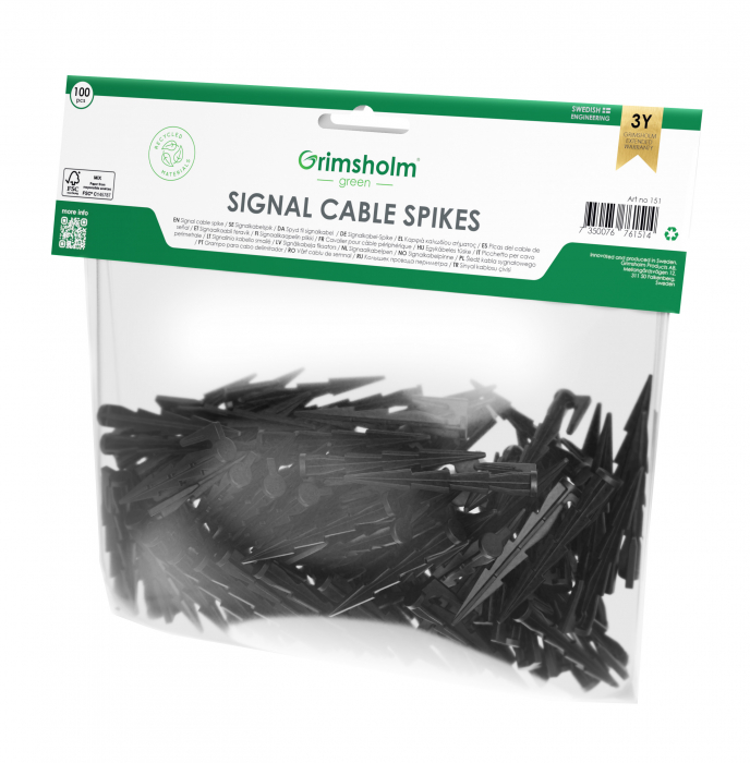 Signalkabelspik, 100-pack
