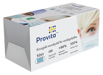 Provita Medical  Svenskt munskydd, RISE, 50-p
