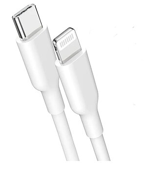 Lightning till USB C kabel för Iphone, Ipad och Ipod vit 1m