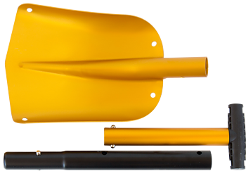Hopfällbar skyffel
