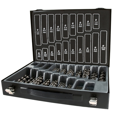 Tecos borrsats 170 delar metall