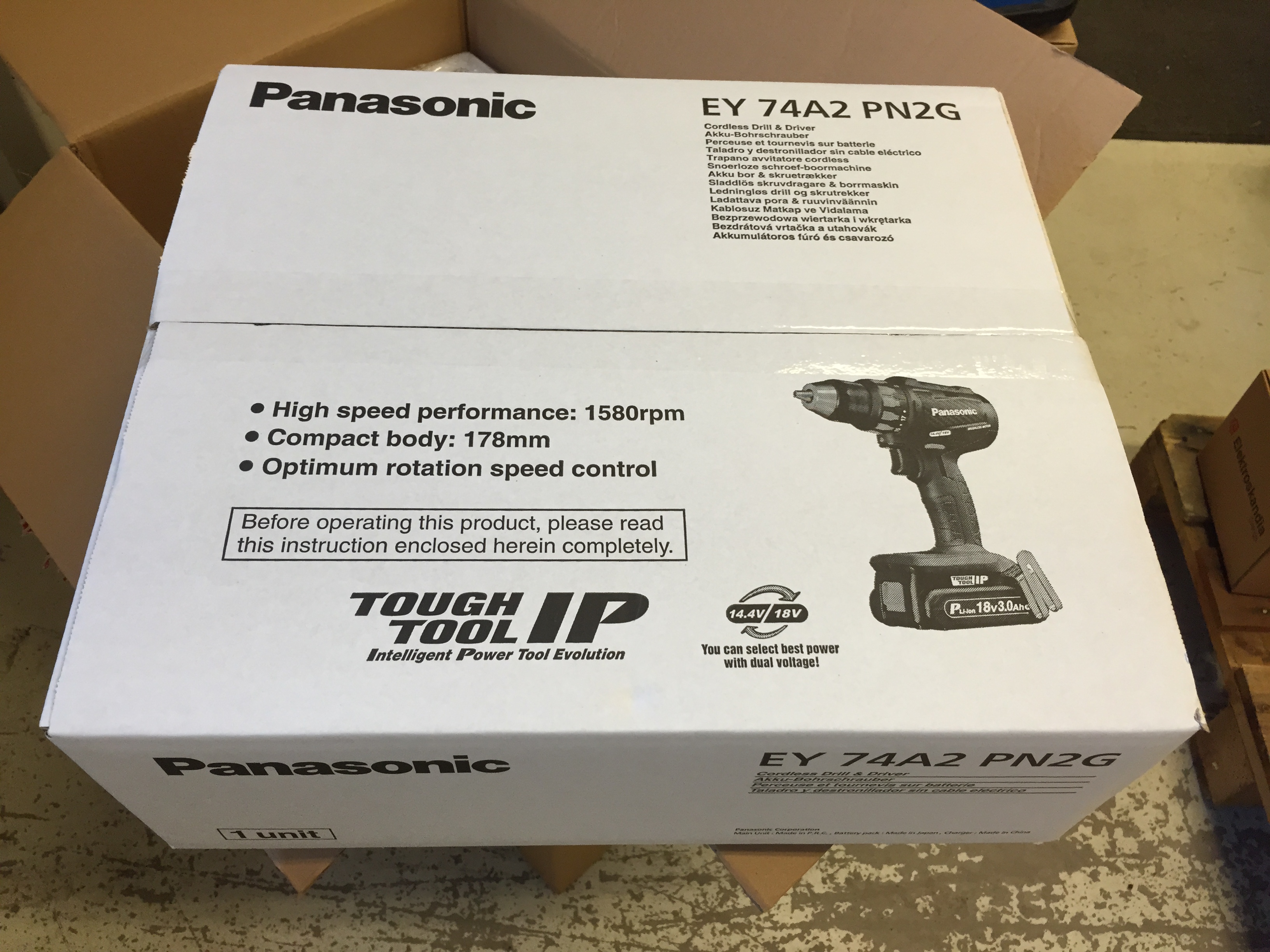 Panasonic Borr/skruvdr.Dual Voltage EY74A2LJ2G 5,0Ah - 6