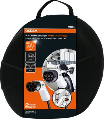 EV-KABEL OSRAM TYP 2-TYP 2, 22 KWH 32A 5M 3-FAS 7-POLIG - 3