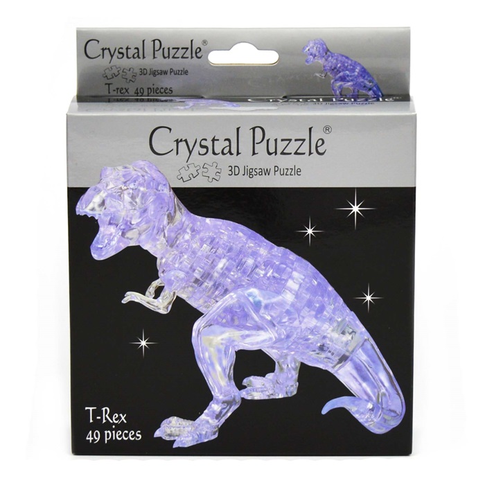 3D Crystal puzzle Trex, vit Lek&Saker
