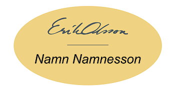 Namnskylt med namn