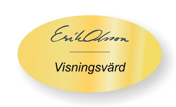 Namnskylt "Visningsvärd"