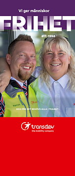 Roll-up: Profilerande:  Frihet lila/vit