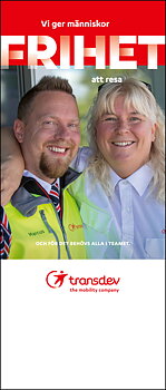 Roll-up: Profilerande: Frihet röd/vit