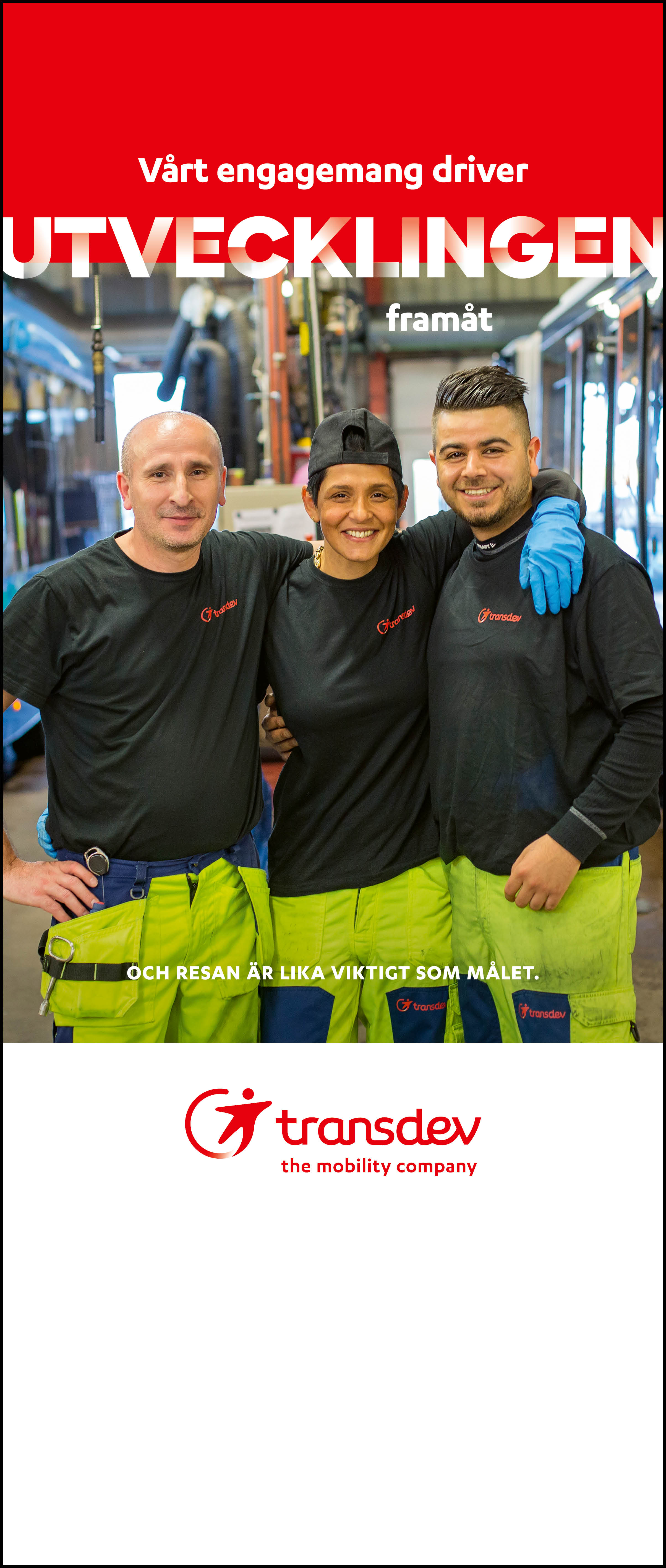 Roll-up: Profilerande: Utvecklingen röd/vit