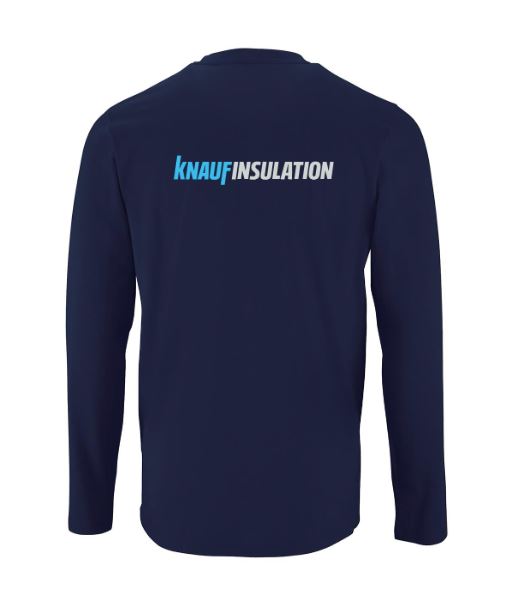 Långärmad t-shirt med logo på ryggen
