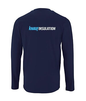 Långärmad t-shirt med logo på ryggen
