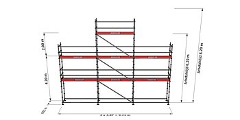 Modulställningspaket 12 (9x6m + topp)
