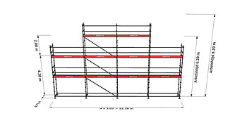 Modulställningspaket 14 (12x6m + topp)